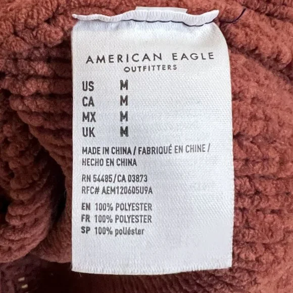 American Eagle Burgundy/Red Knit Sweater - Picture 4 of 10